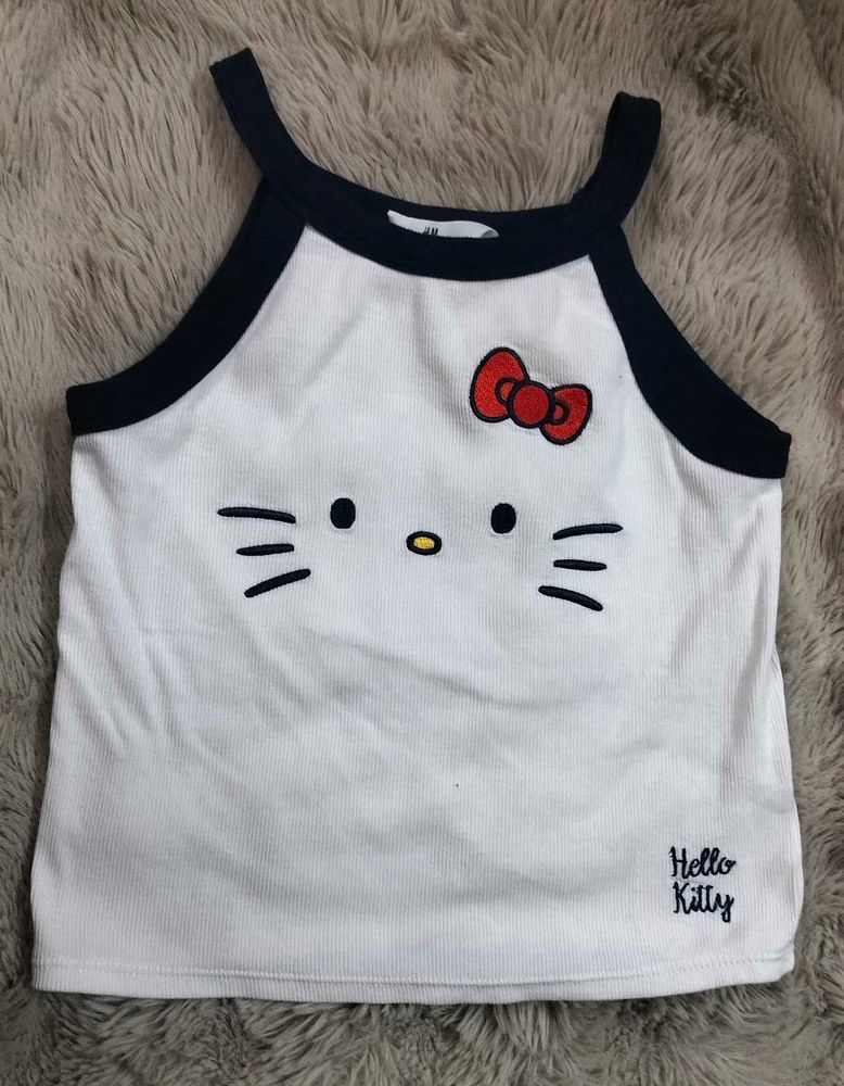 hello kitty fitted crop top xxs