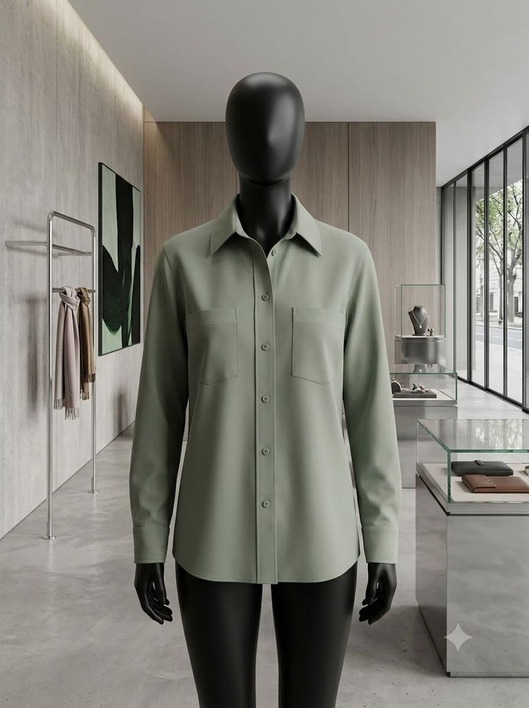 women’s Reserved  Sage Green Shirt