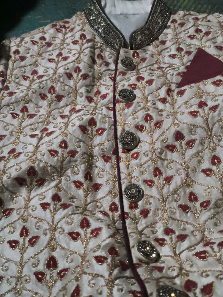 Embroidered Sherwani only Jacket noreturn norefund