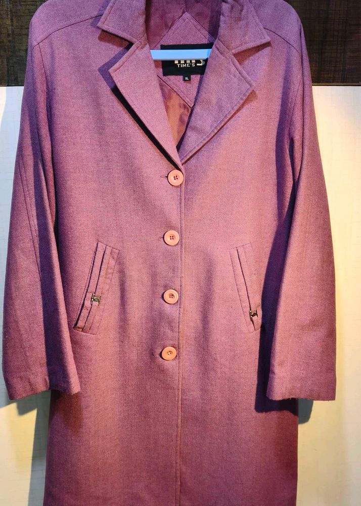 Elegant Lavender Trench Coat