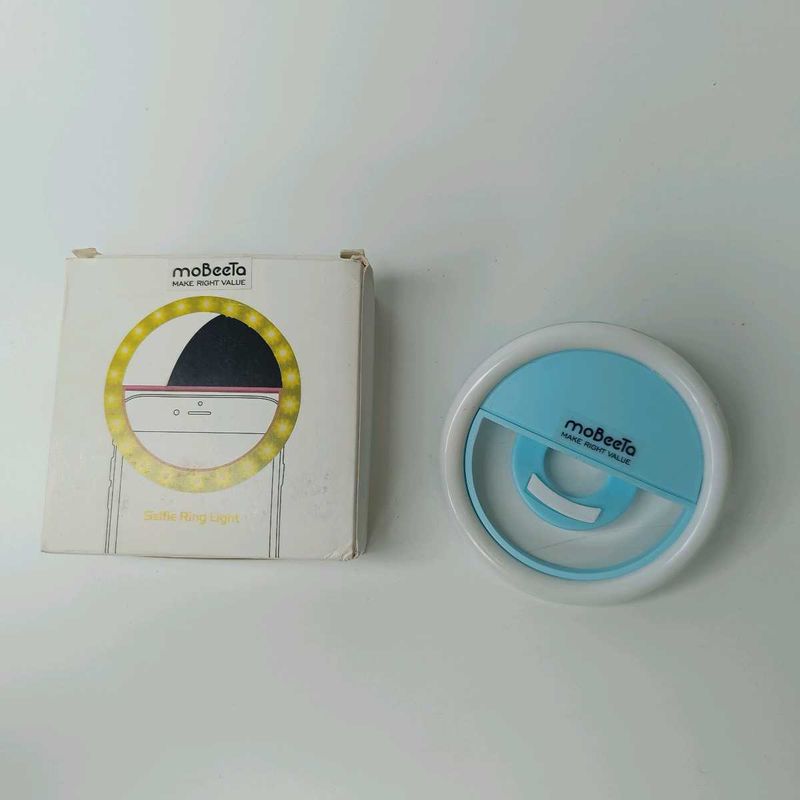 MoBeeta Selfie Ring Light Blue and Pink