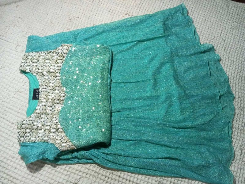 Stunning Teal Lehenga Choli Set