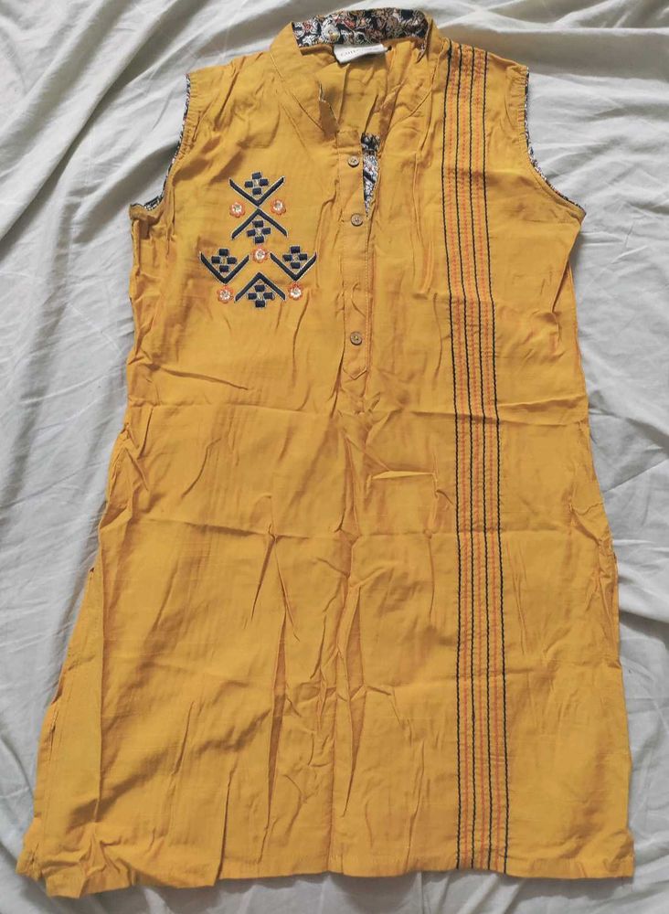 Mustard yellow Kurta