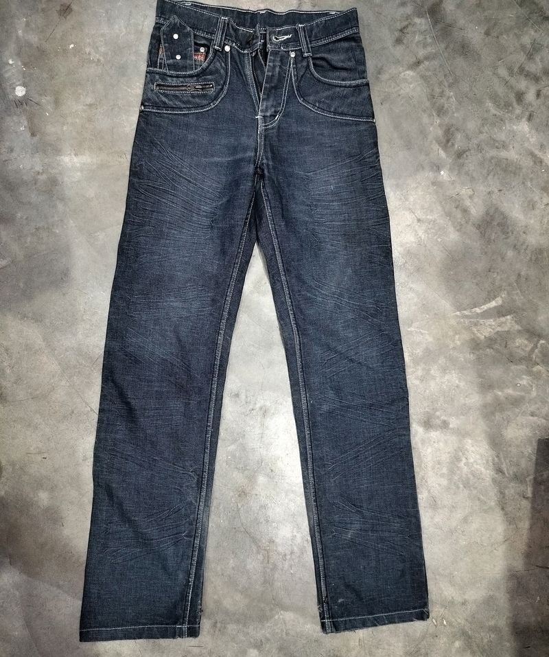 Men's Black Damage Jeans