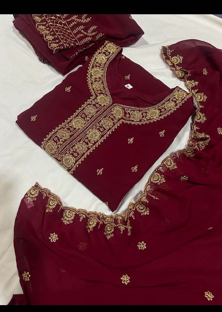 combo of two Elegant Maroon and Yellow Kurta Set