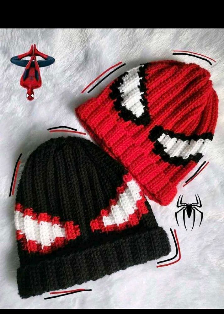 Spider-Man Inspired Crochet Beanies