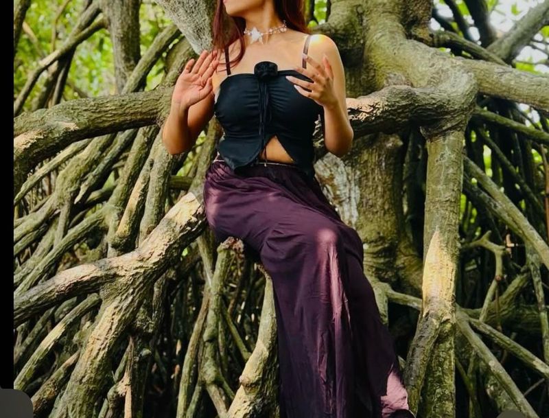 Chic Black Ruched Tube Top