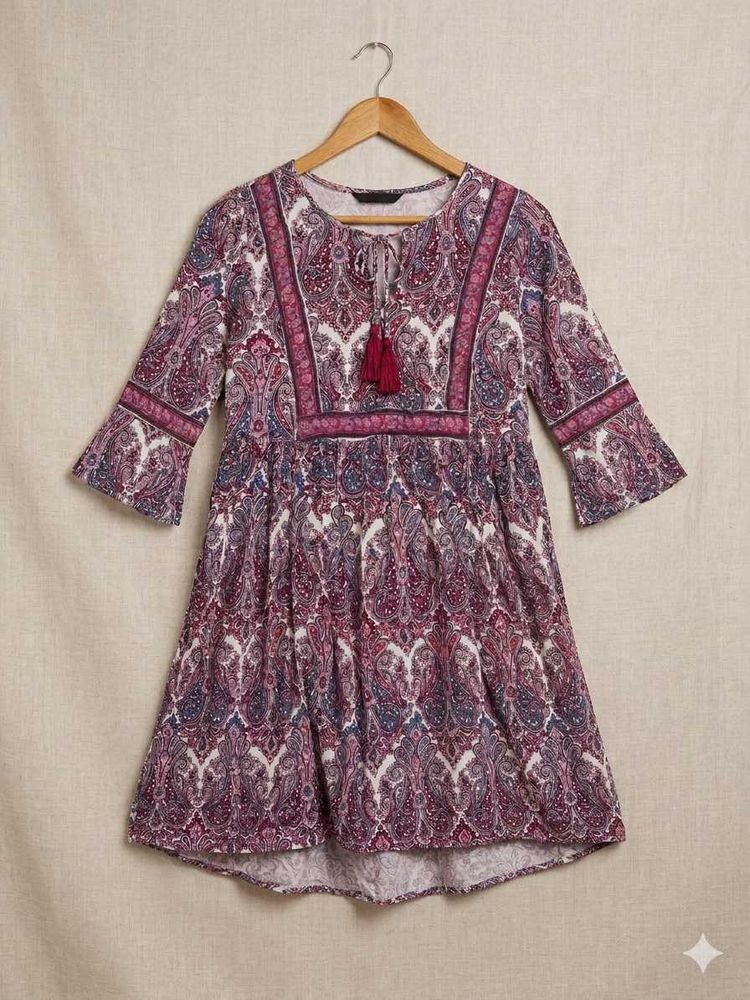 Boho Paisley Print dress