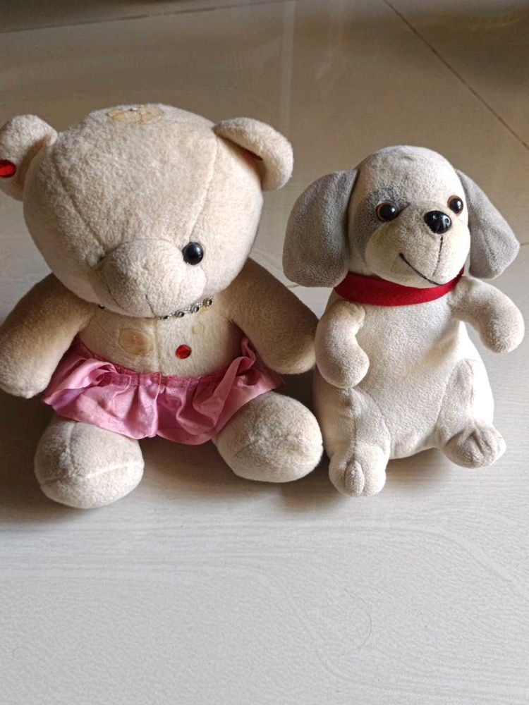 Cute Teddy Bear and Dog Plush Toys