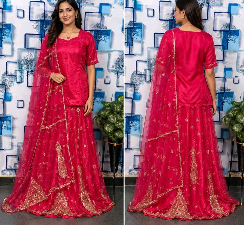 Bridal Lehenga koti dupatta zardozi full work