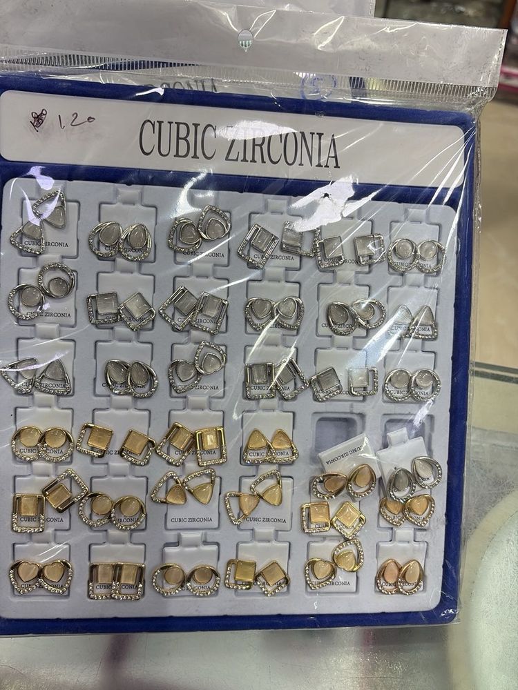 Cubic Zirconia Earrings Set of 2 pick any