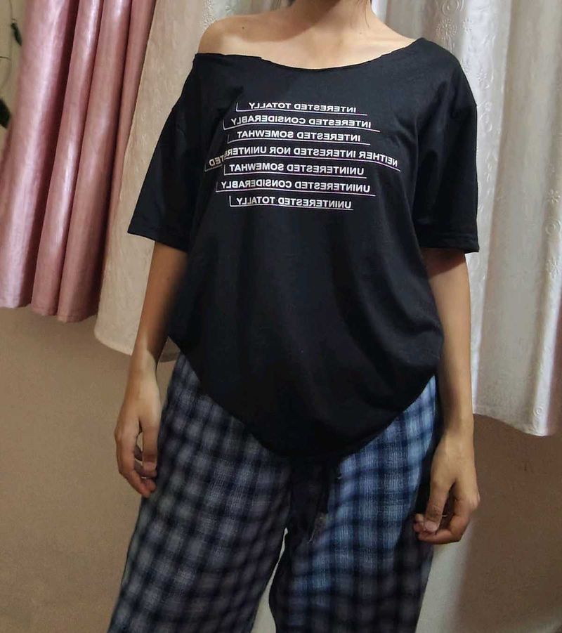 off shoulder tshirt
