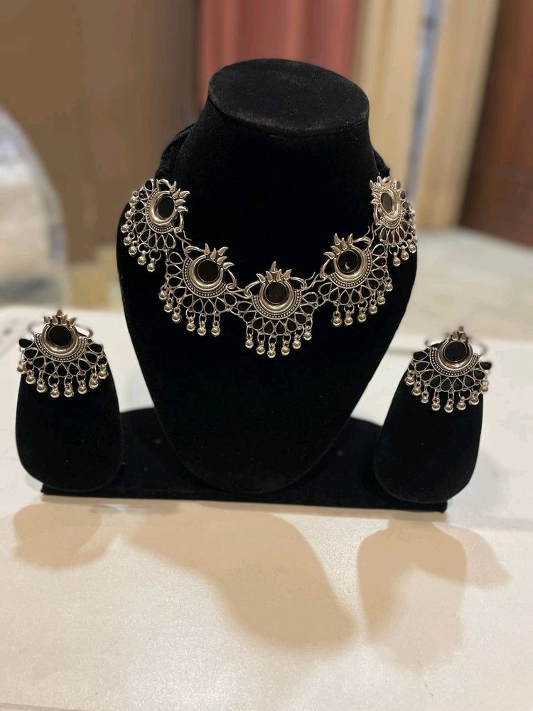 Oxidised Necklace