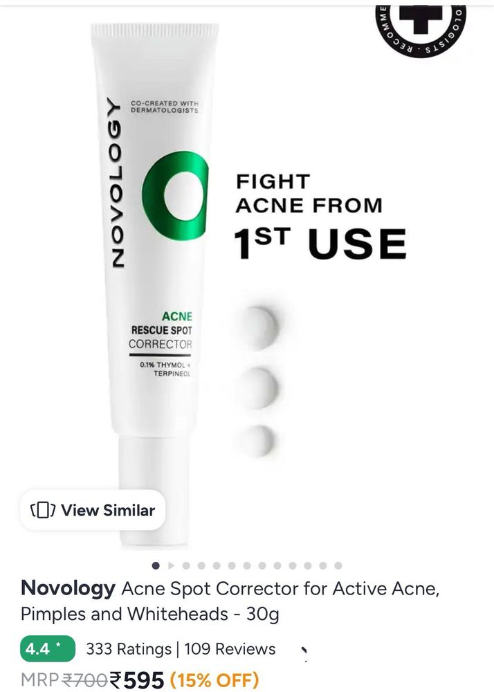 Novology Acne Rescue Spot Corrector combo