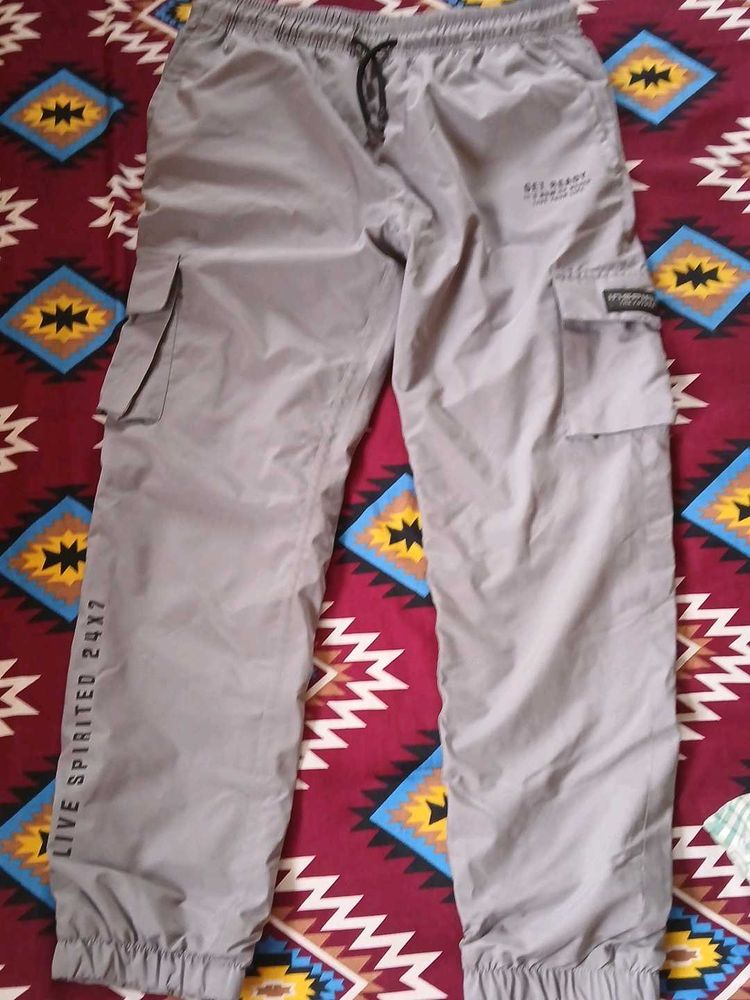 Men's Grey Cargo Pants