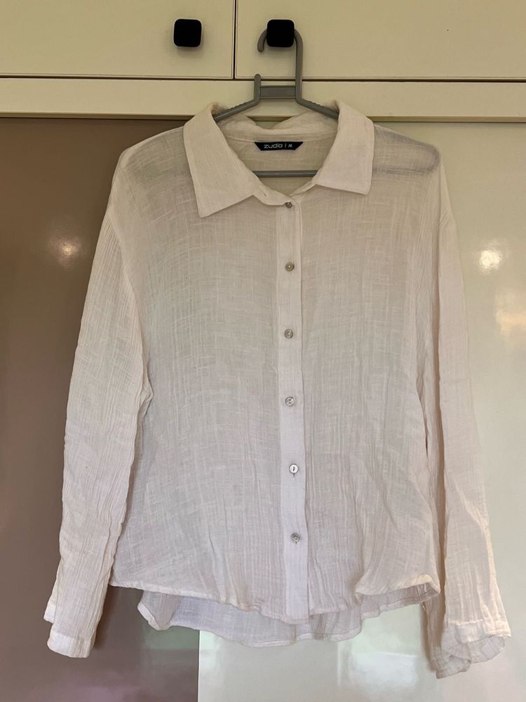 White Button-Up Shirt