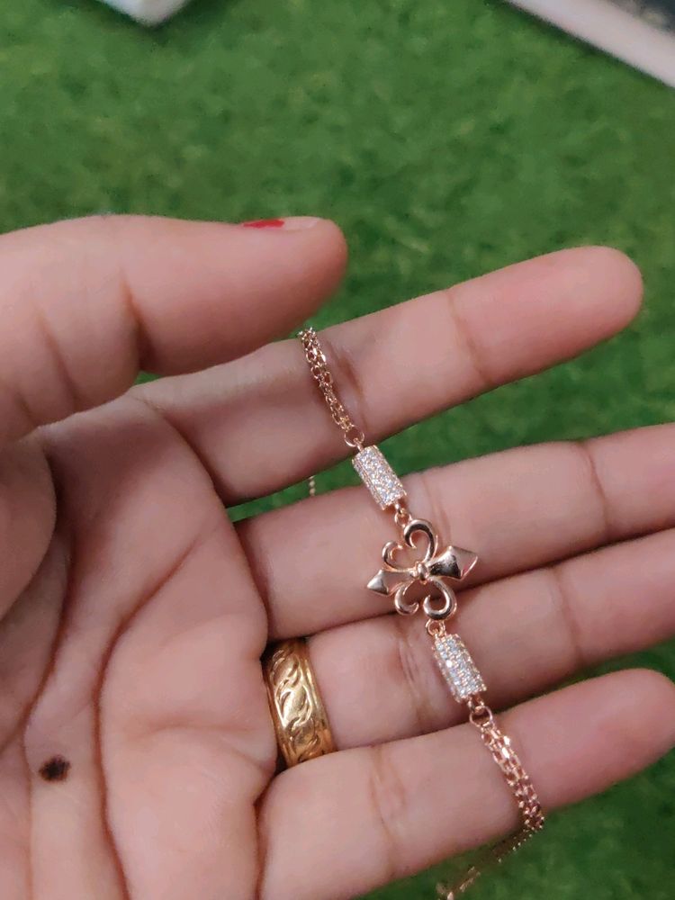 Trident Rose Gold Bracelet For Girl