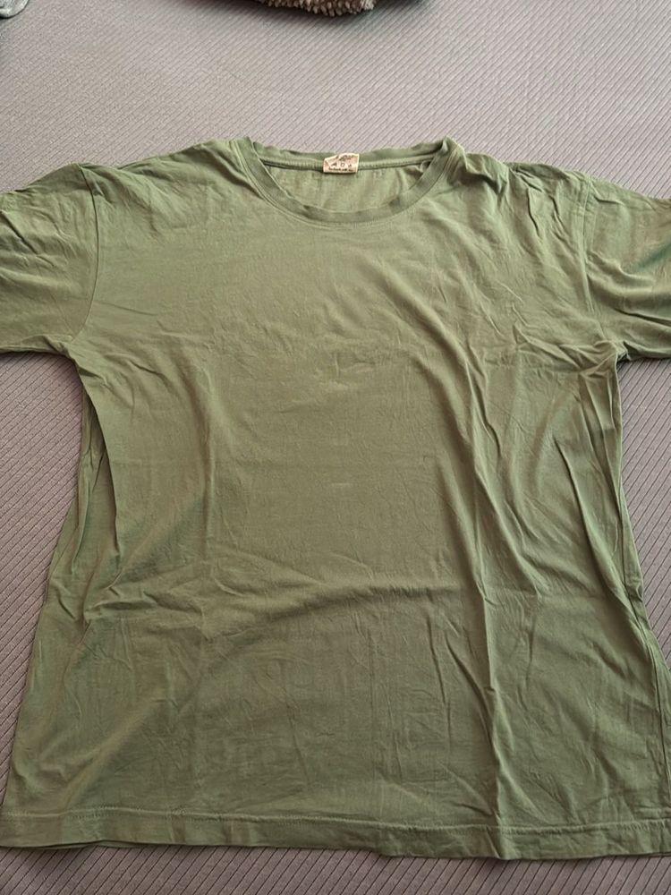 Olive Green Basic T-Shirt