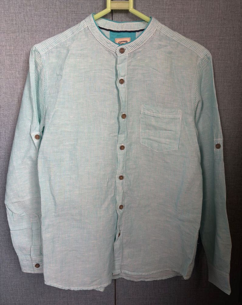 Men's Striped Linen Shirt