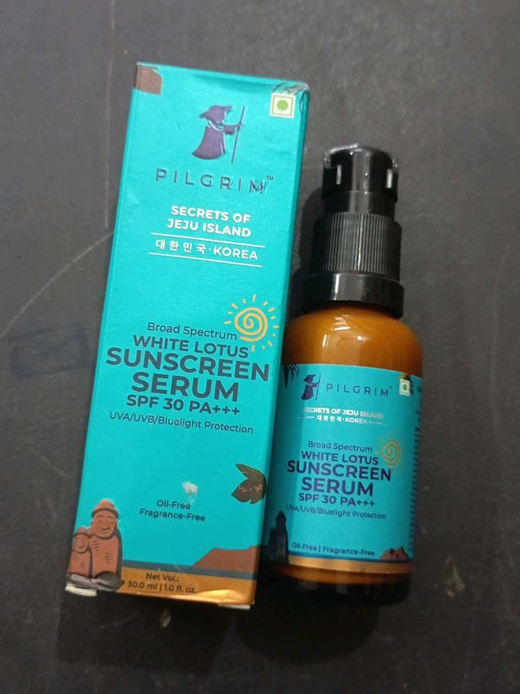 pilgrim white lotus sunscreen serum
