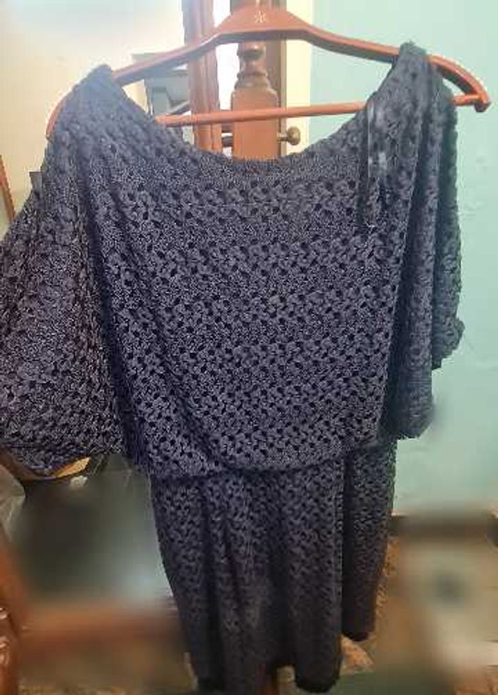 Chic Crochet Off-Shoulder Dress