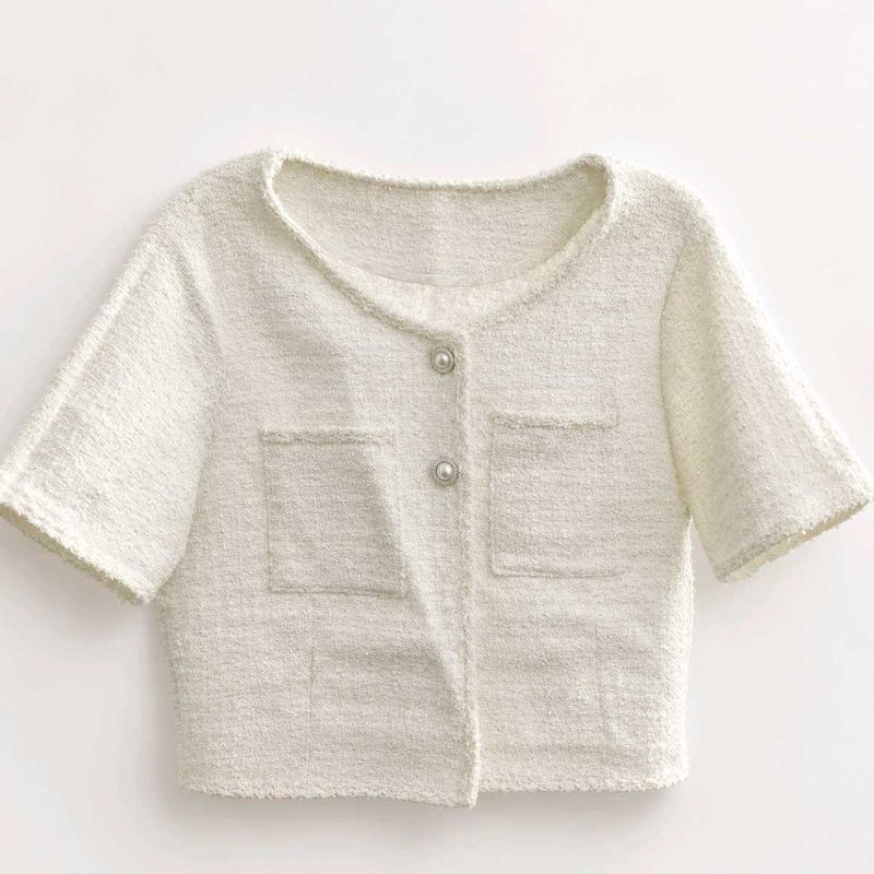 Chic Tweed Cropped Jacket