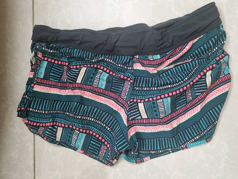 Colorful Printed Athletic Shorts