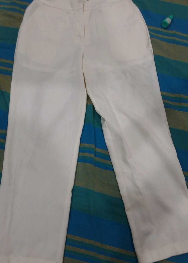 Classic White Trousers