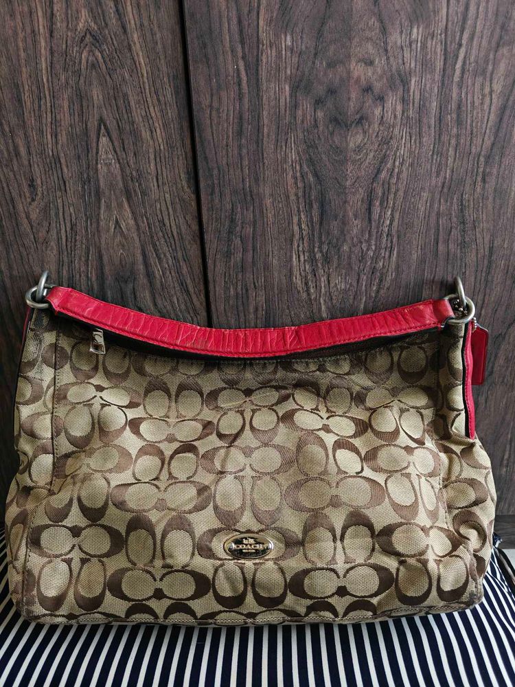 Coach Monogram Shoulder Bag