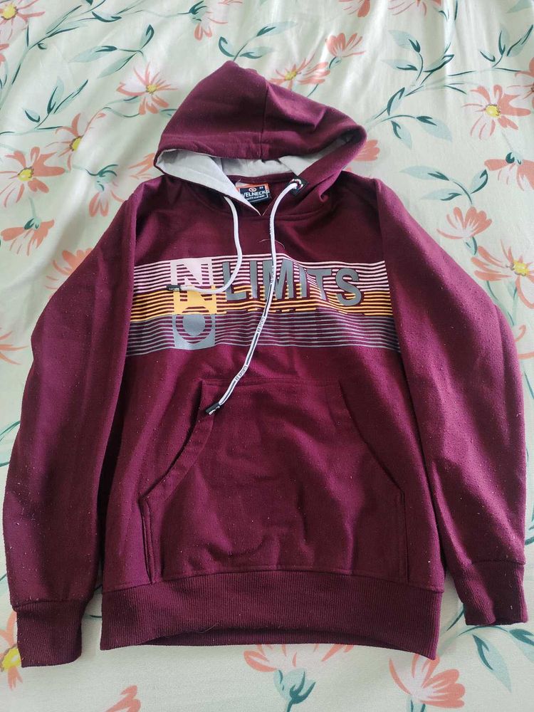 Maroon Graphic Hoodie