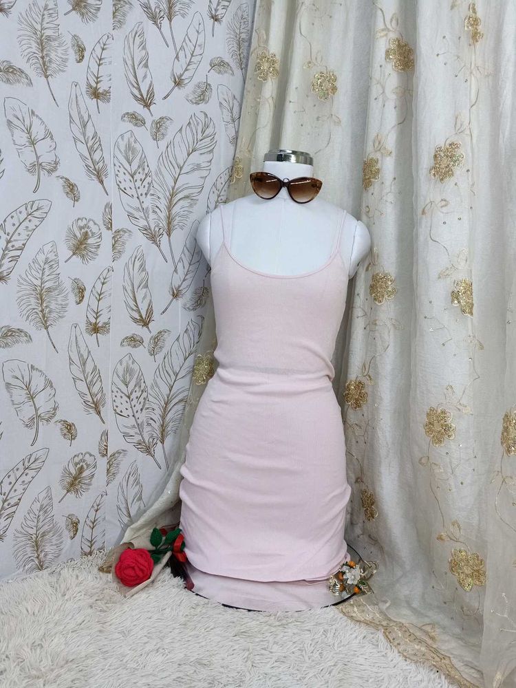 Light Pink Spaghetti Strap Dress