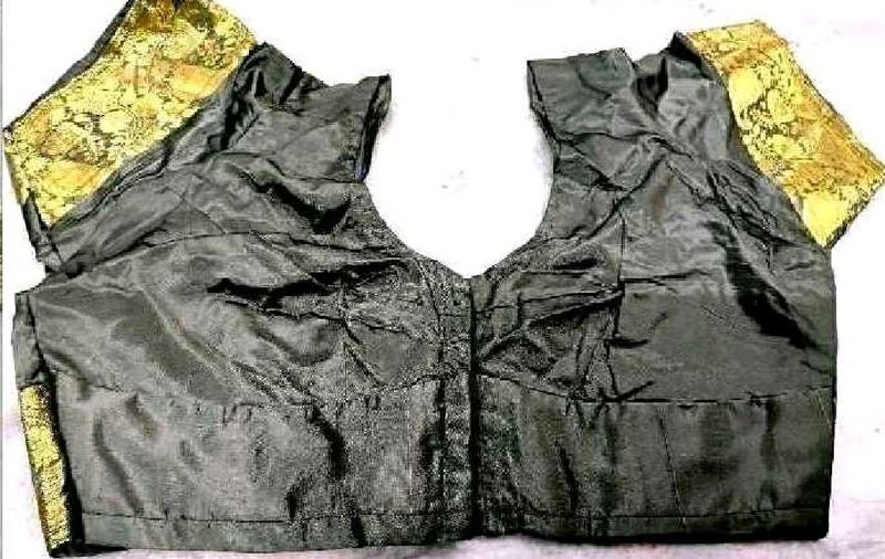 grey poly silk blouse