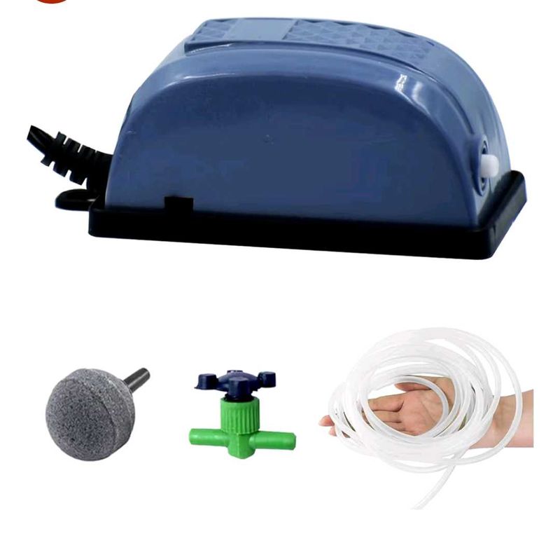 Aquarium Air Pump Kit - Black Colour