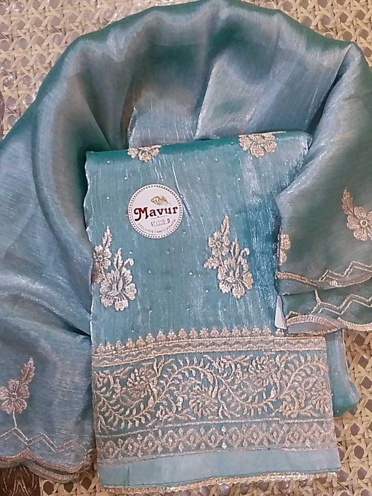 Elegant Teal Embroidered Kurta Set