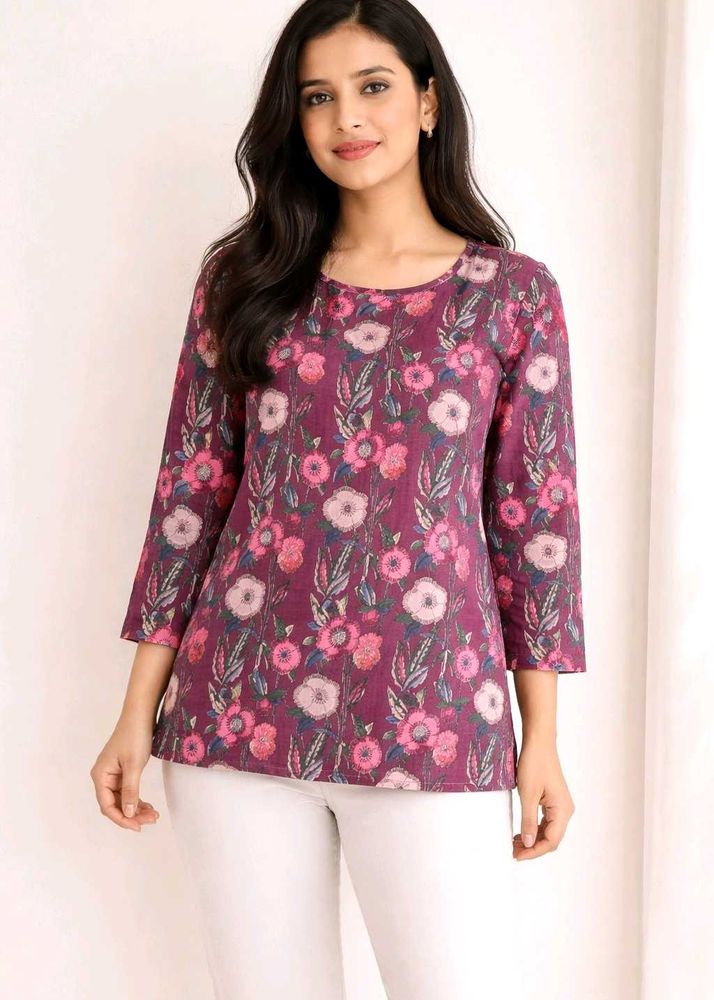 Floral Print Kurta