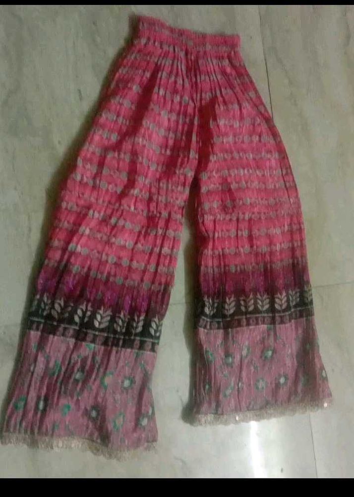 crepe cresh Palazzo Pants and alia kurti