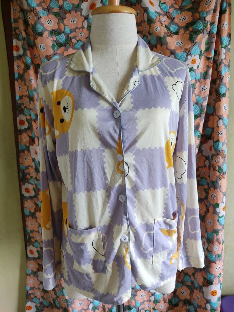 Cute Cartoon Pajama Top
