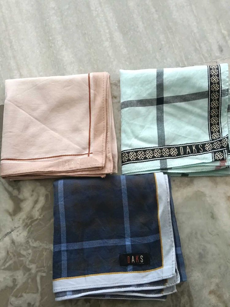 Set of 3 DAKS Pocket Squares