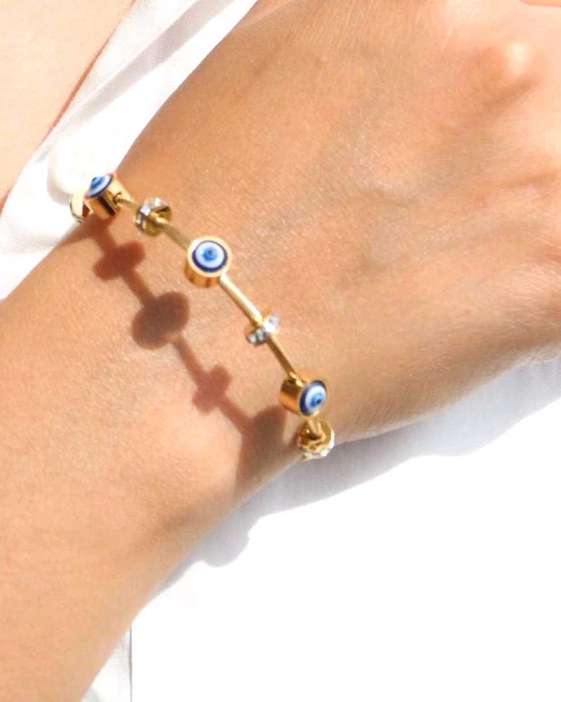 Gold Evil Eye Bracelet