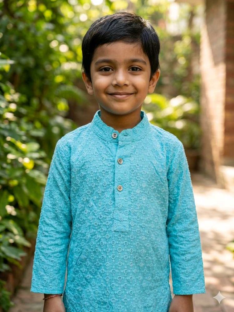 Chic Teal Embroidered Kurta &amp; GREEN COMBO OF 2