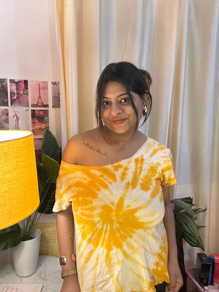 Tie-Dye Off-Shoulder Top