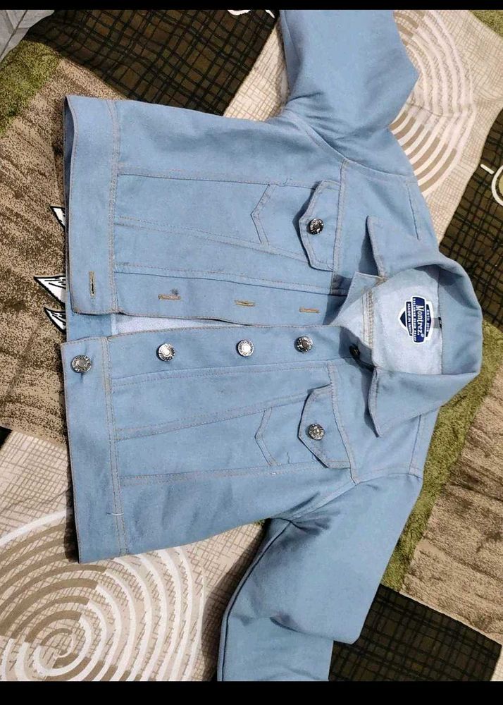 Light Blue Denim Jacket not used more bust 30 fitt