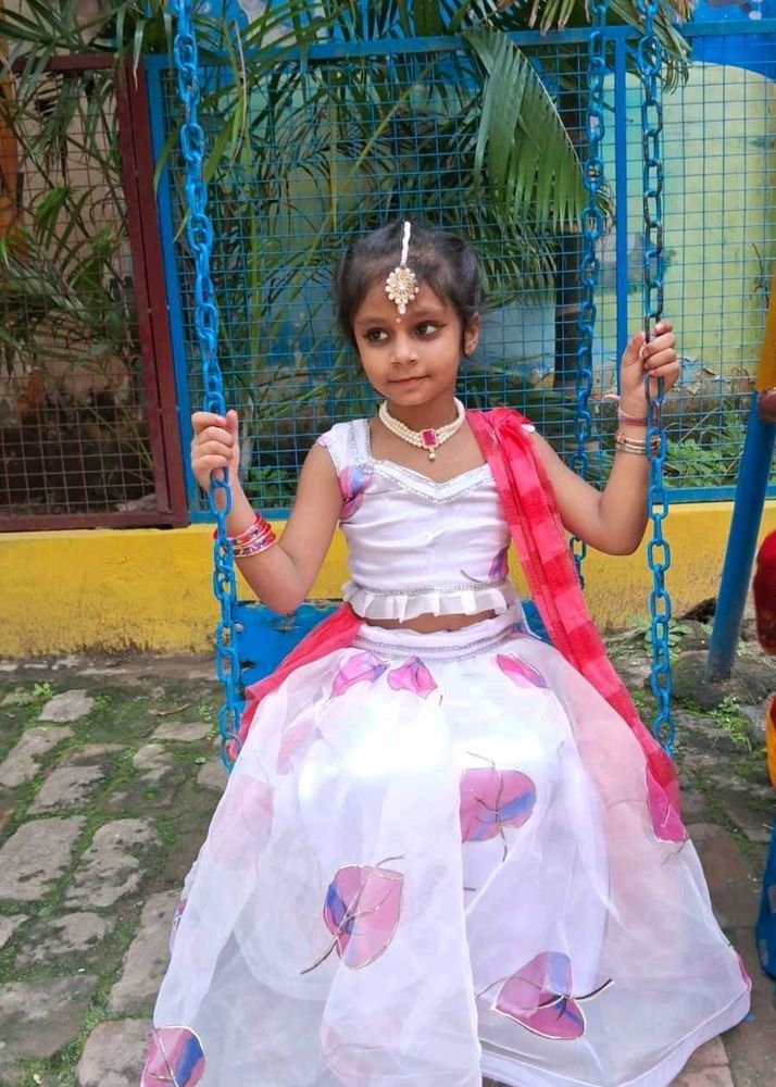 Adorable Girl's Lehenga Choli Set