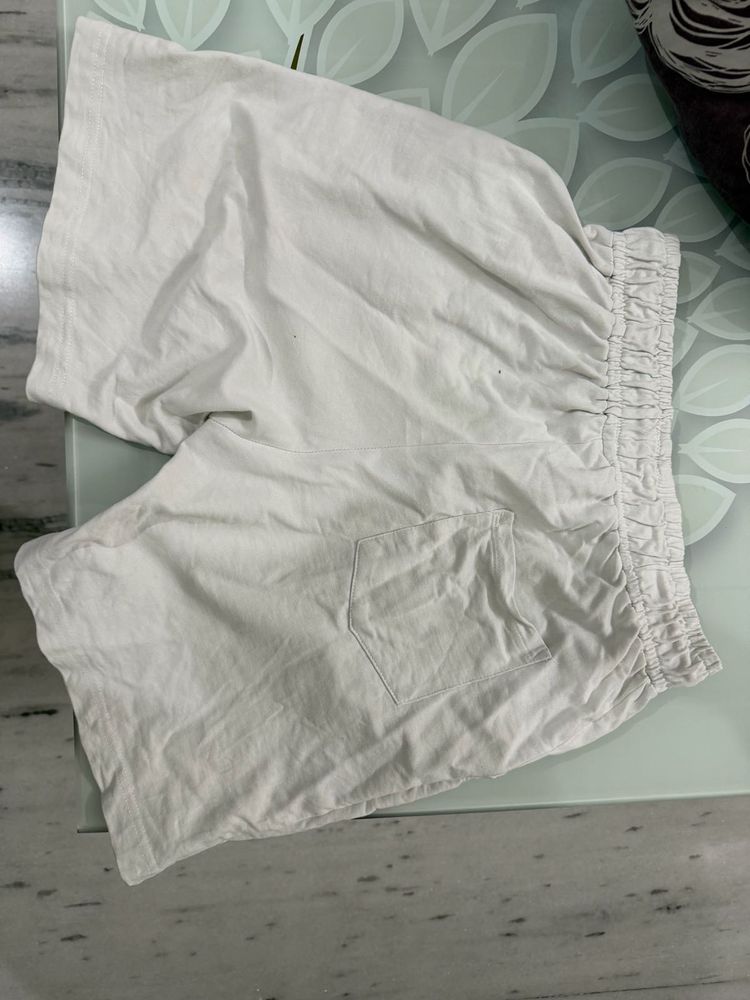 White Lounge Shorts