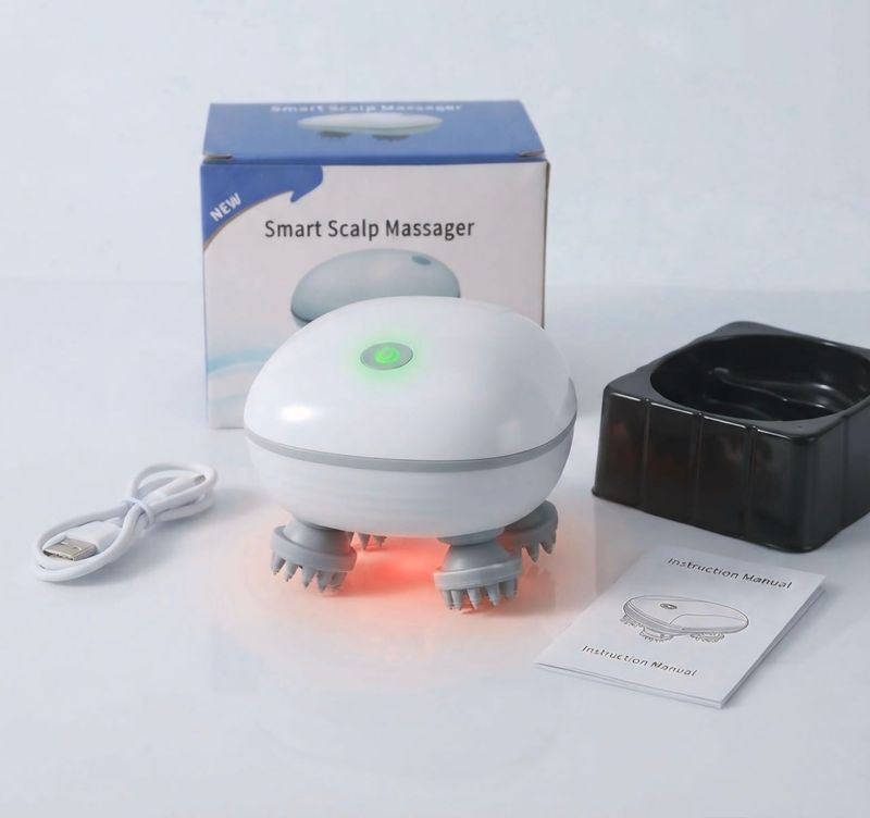 Smart Scalp Massager with Charging Cable