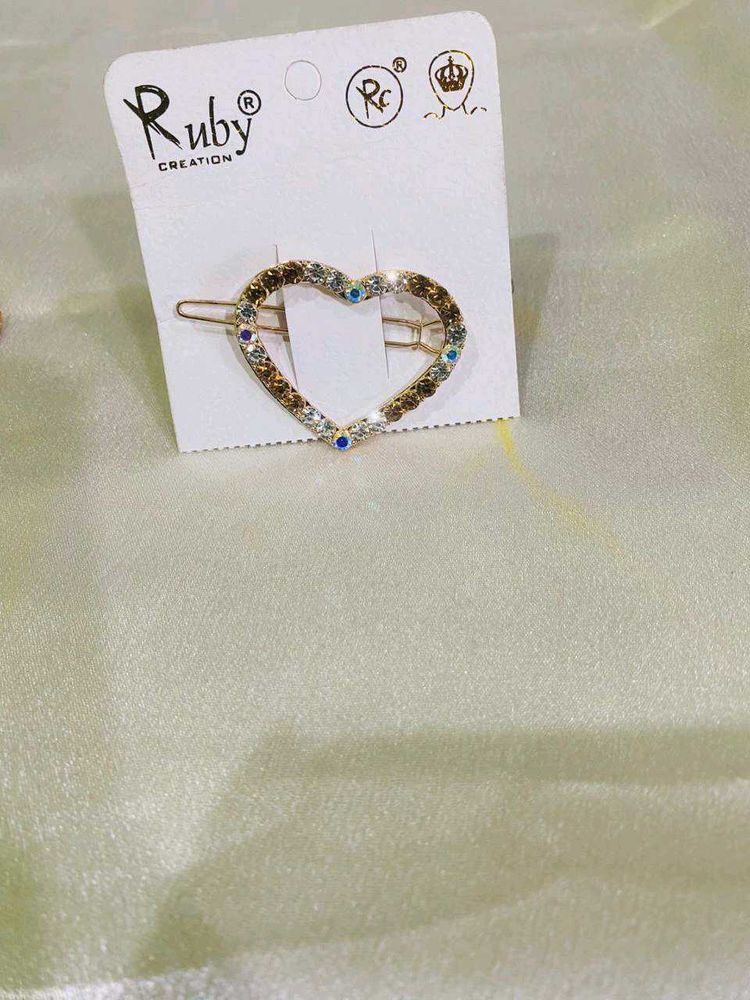 Sparkling Heart Hair Clip (pack of 3)