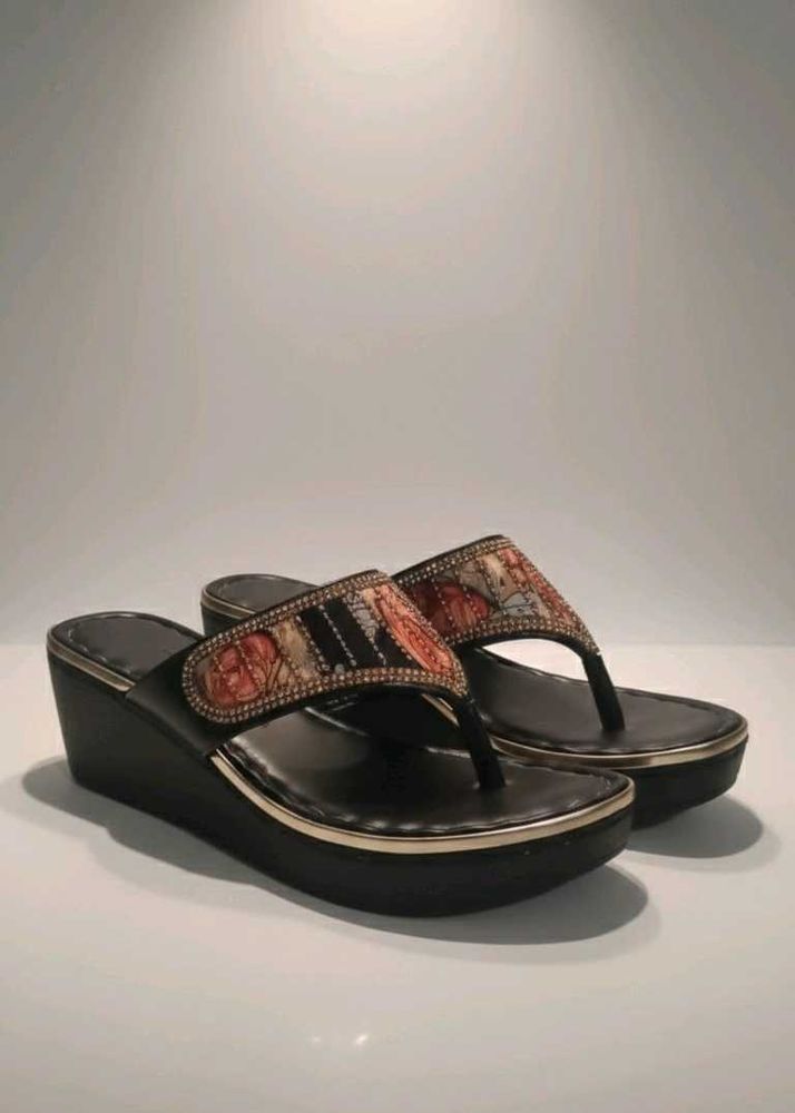 Stylish Wedge Thong Sandals