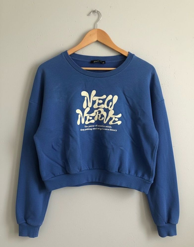 Blue Graphic Sweatshirt