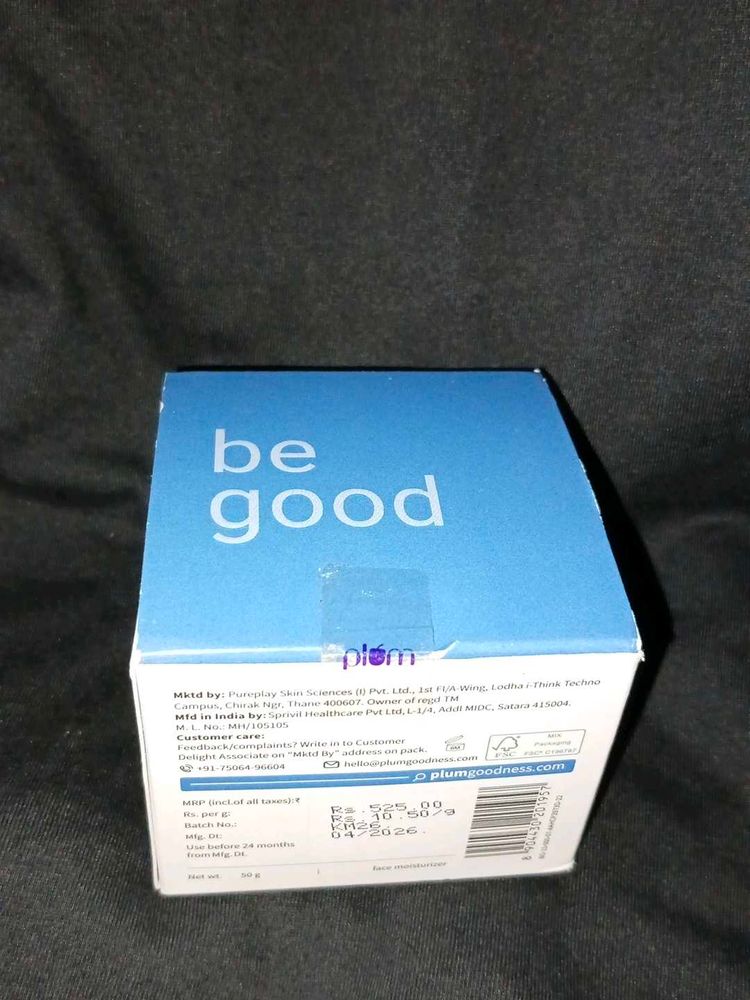 Plum 'Be Good' Face Moisturiser