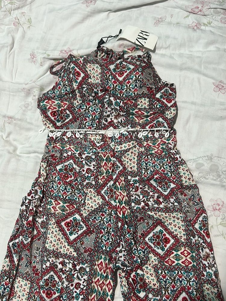 Zara Printed Jumpsuit - New with Tags